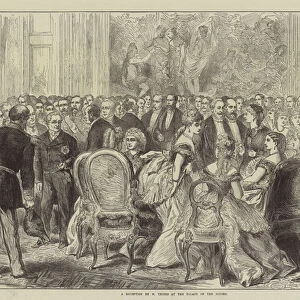 A Reception by M Thiers at the Palace of the Elysee (engraving)