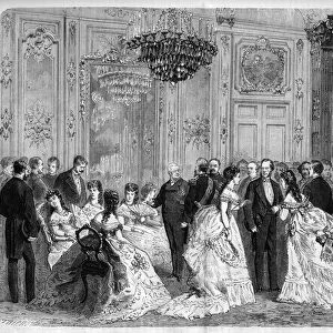 Reception of the President of the Republic Adolphe Thiers at the Palais de l Elysee