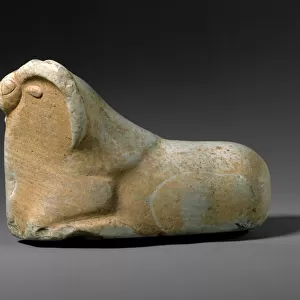 Reclining mouflon, c. 2600-1900 BC (marble)