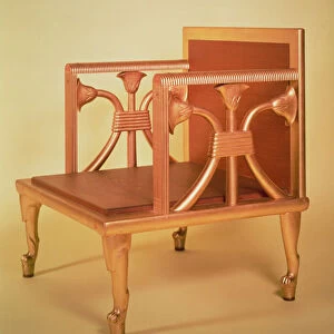 Reconstruction of the chair of Queen Hetepheres, from her tomb at Giza, c