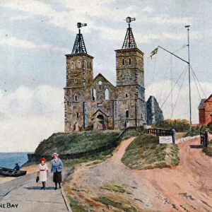 The Reculvers, Herne Bay (colour litho)