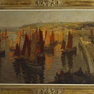 Red and Gold, Brixham, 1918-19 (oil on canvas)