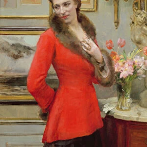 The Red Jacket (oil on canvas)