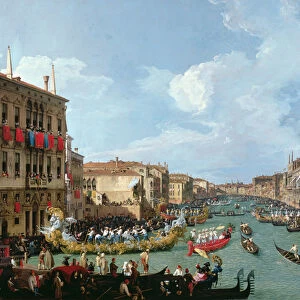 Regatta on the Grand Canal (oil on canvas)