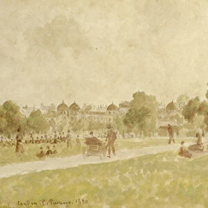 Regents Park, London, 1890 (w / c & pencil on paper)