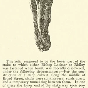 Relic of stake (engraving)