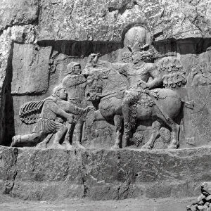 Relief depicting the Victory of King Shapur I over Philip the Arab and Emperor Valerian
