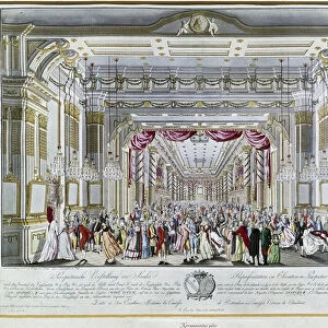 Representation of La Clemenza di Tito by Mozart at the coronation feast of Emperor