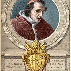 Representation of Pope Pius VII (Pius or Pio) (1800-1823)