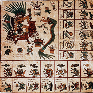 Representation of Quetzalcoatl and Tezcatlipoca, Aztec deities