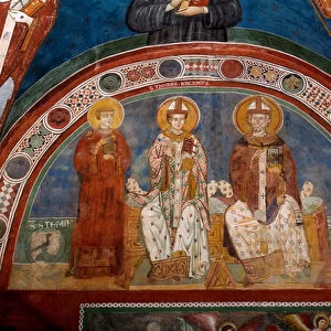 Representation of Saint Stephen, Saint Thomas Becket and Saint Nicholas of Myra or Bari