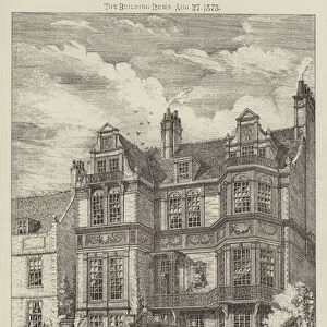 Residence for John T M Cullock, esquire, Camberwell (engraving)