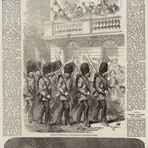 Return of the Guards from Crimea (engraving)
