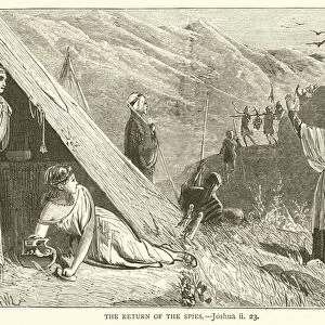 The Return of the Spies, Joshua, ii, 23 (engraving)