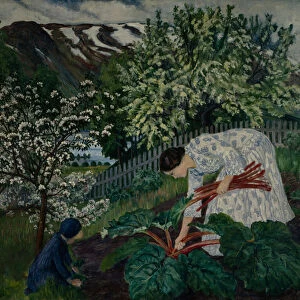 Rhubarb, 1928 (oil on canvas)