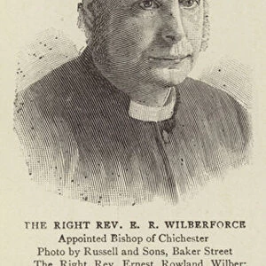 The Right Reverend E R Wilberforce (engraving)