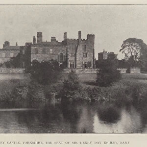 Ripley Castle, Yorkshire, the Seat of Sir Henry Day Ingilby, Baronet (b / w photo)