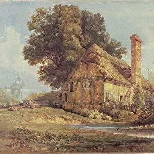 Riverside Cottage (w / c on paper)