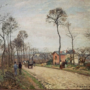 The road to Louveciennes - 1870. Oil on canvas