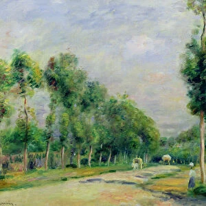 The Road to Versailles at Louveciennes (oil on canvas)