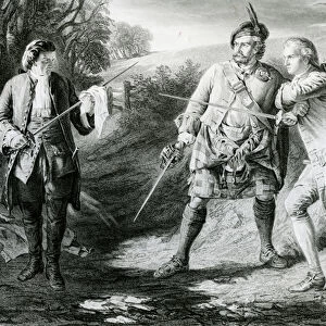 Rob Roy Parting Duellists Rashleigh and Francis Osbaldistone, engraved by John Le Conte (fl