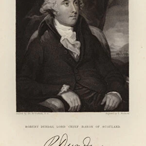Robert Dundas Lord Chief Baron of Scotland (engraving)