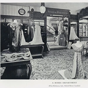 A Robes Department, Peter Robinson, Ltd, Oxford Street, London (b / w photo)