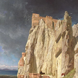 The Rock of Vann, Kurdistan, 1901 (oil on canvas)