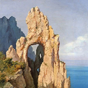Rocks at Capri (oil on canvas)