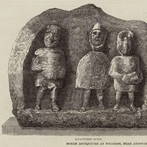 Roman Antiquities at Wycombe, near Andoversford, Gloucestershire (engraving)
