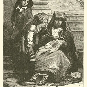 Roman beggars (engraving)