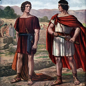 Roman mythology, Romulus and Remus and the foundation of Rome, Romulus wrote "It will be the same for all those who dare to cross my walls"will kill his brother who will derision cross the trace path
