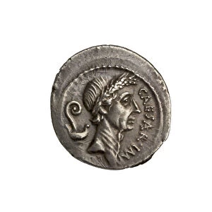 Roman Republican Coin from Rome, 44 BC (silver)