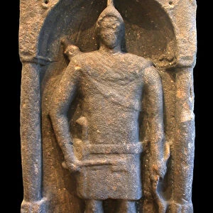 Roman Tombstone depicting a Hamian (Syrian) Archer, c. 125-40 AD (stone)