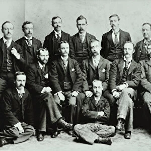 Rosendale Road School: group of teachers, 1897 (b / w photo)