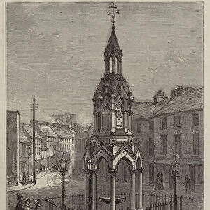 The Rossmore Memorial Fountain at Monaghan (engraving)