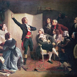 Rouget de Lisle (1760-1836) singing the Marseillaise at the home of Dietrich, Mayor of Strasbourg