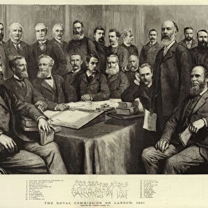 The Royal Commission on Labour, 1891 (engraving)