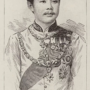 His Royal Highness Prince Devawongse of Siam (engraving)