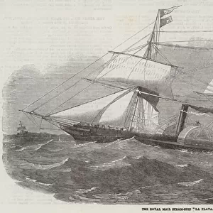 The Royal Mail Steam-Ship "La Plata"(engraving)