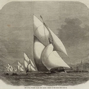The Royal Thames Yacht Club Match, Finish of the Race (engraving)