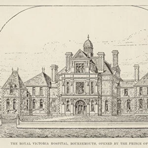 The Royal Victoria Hospital, Bournemouth, opened by the Prince of Wales (engraving)