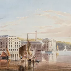 The Royal William Victualling Yard, Stonehouse, c. 1840 (w / c & gouache on paper)