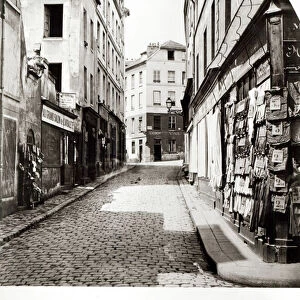 Rue de l Arbalete, from the Rue Mouffetard, Paris, 1858-78 (b / w photo)