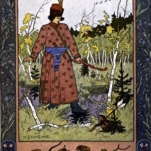 Russian tale "The frog princess", ill. by Bilibin