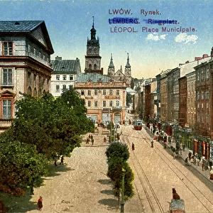 The Rynok Square in Lviv (Lemberg), Ukraine