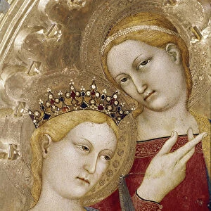 Saint Catherine and Saint Lucia - Oil on wood, 14th century