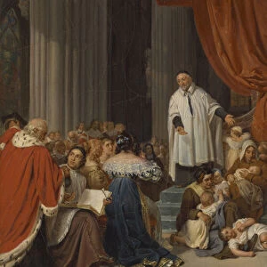 Saint Vincent de Paul Preaching to the Court of Louis XIII on Behalf of the Abandoned