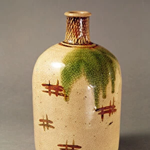 Sake bottle, from Oribe (ceramic)
