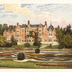 Sandringham House, Norfolk, England. 1880 (engraving)